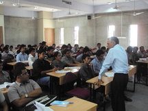 Prof Madan of DLA teaching at GNLU Gujarat