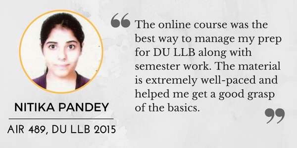 Review of DLA's Online Course for DU LLB Entrance