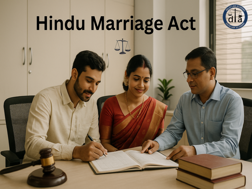 Illustration of the hindu marriage act by delhi law academy
