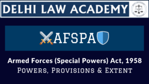 Illustration of the afspa in India