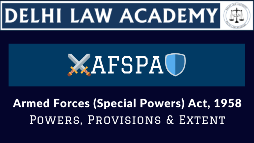 Illustration of the afspa in India