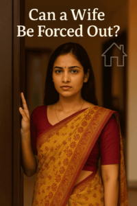 Illustration of law of can a woman be forced out of her home