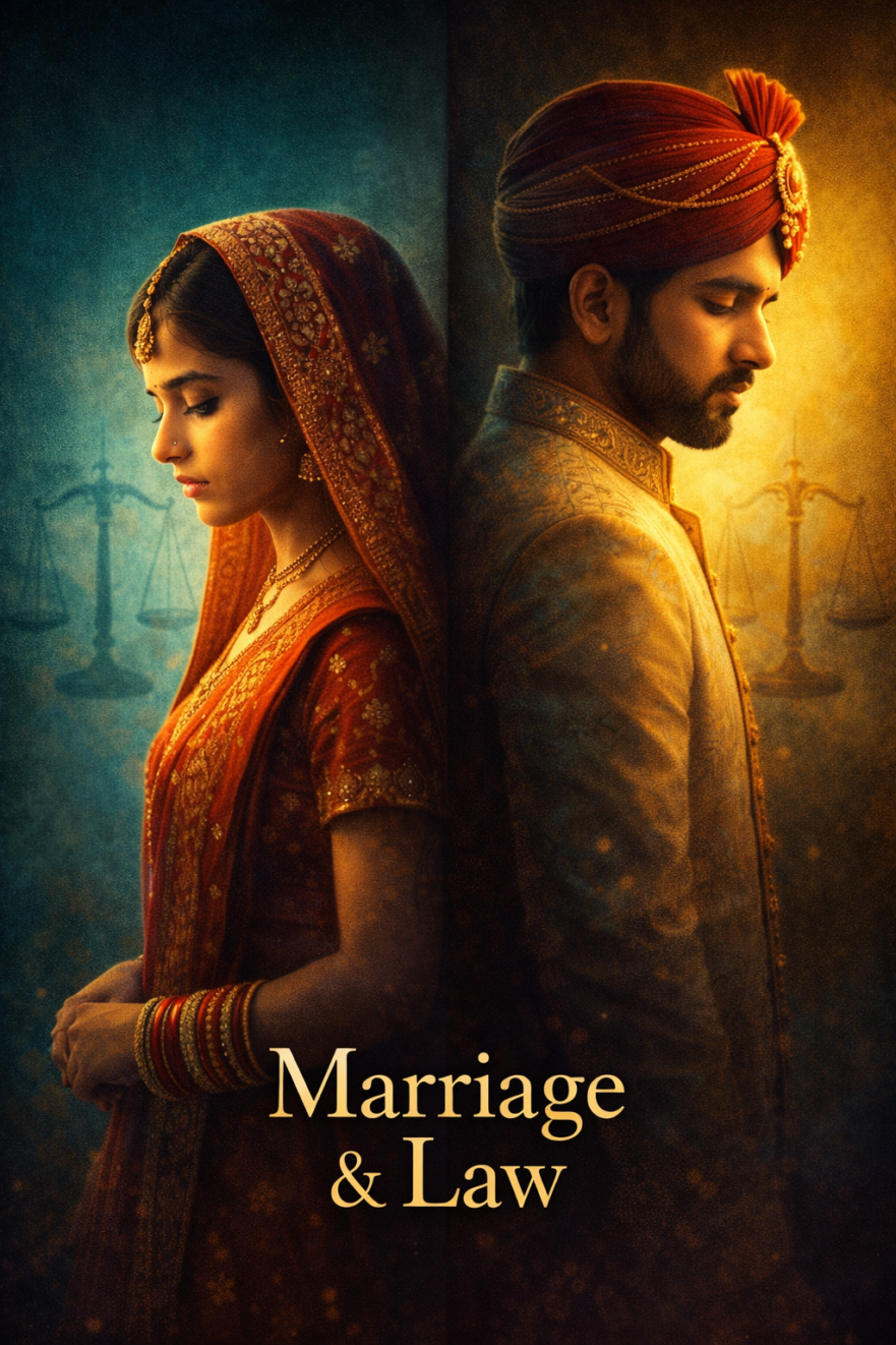 Illustration of the bigamy law in india for hindus