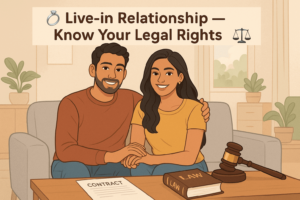 Illustration of legality of live in relationships in india