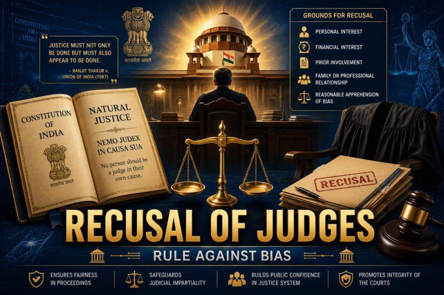 Illustration of recusal of judges