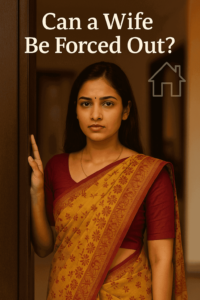 Illustration of law of can a woman be forced out of her home